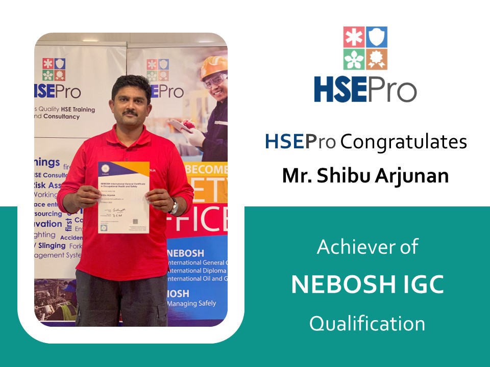 congrats to our nebosh achievers