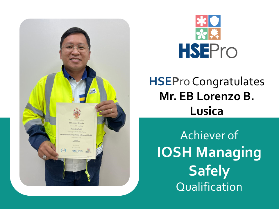 nebosh hsepro testimonial